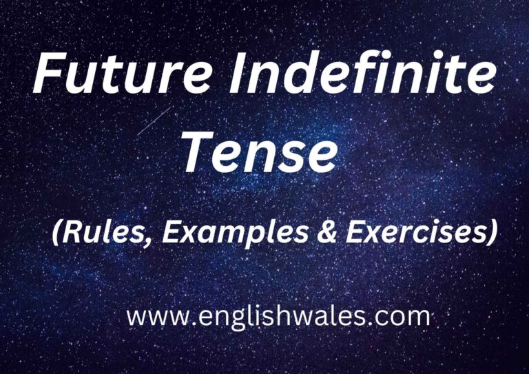 Future Indefinite Tense