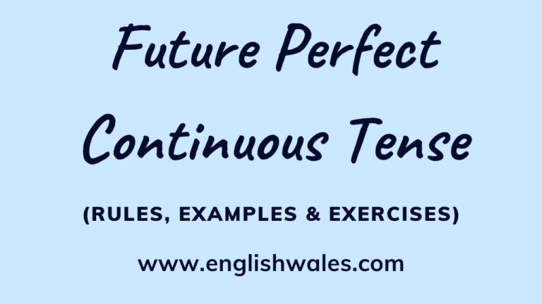 Future Perfect Continuous Tense