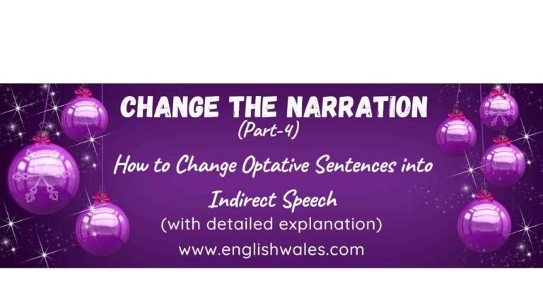 Change the Narration (Part-4)