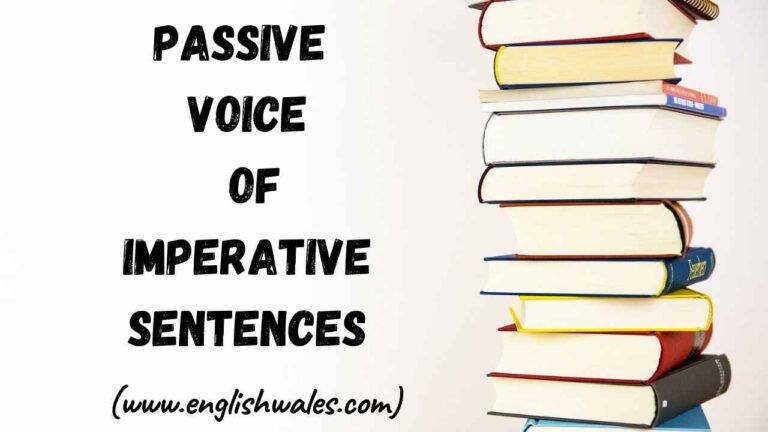 Passive Voice of Imperative Sentences