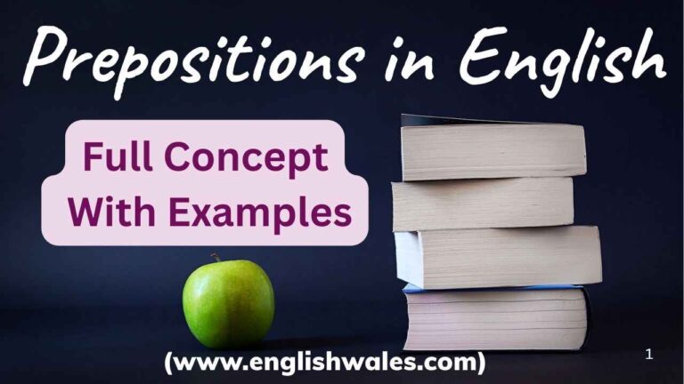 Prepositions in English
