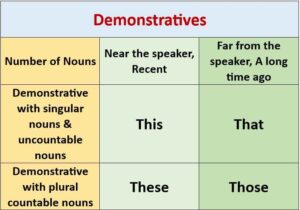 Demonstratives 